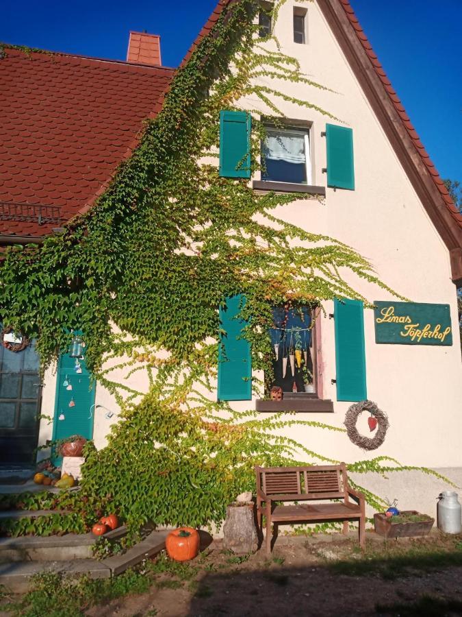Linas Toepferhof Apartamento Weißenfels Exterior foto